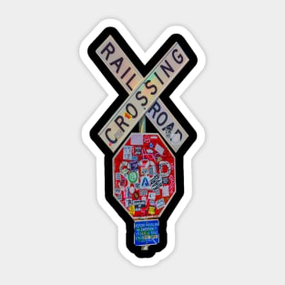 Crossing graffiti Sticker